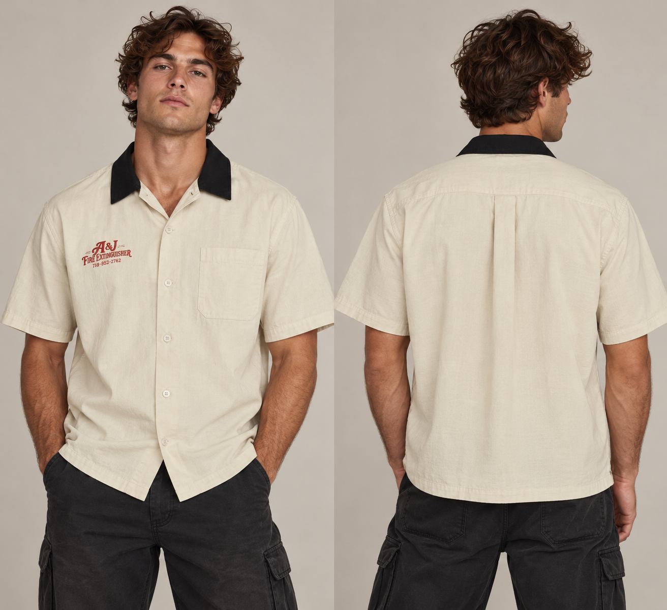 A&J OG Service Shirt, on model
